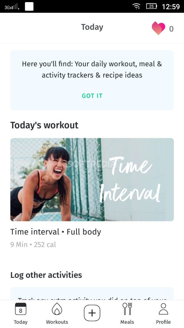 8fit Workouts & Meal Planner screenshot #1