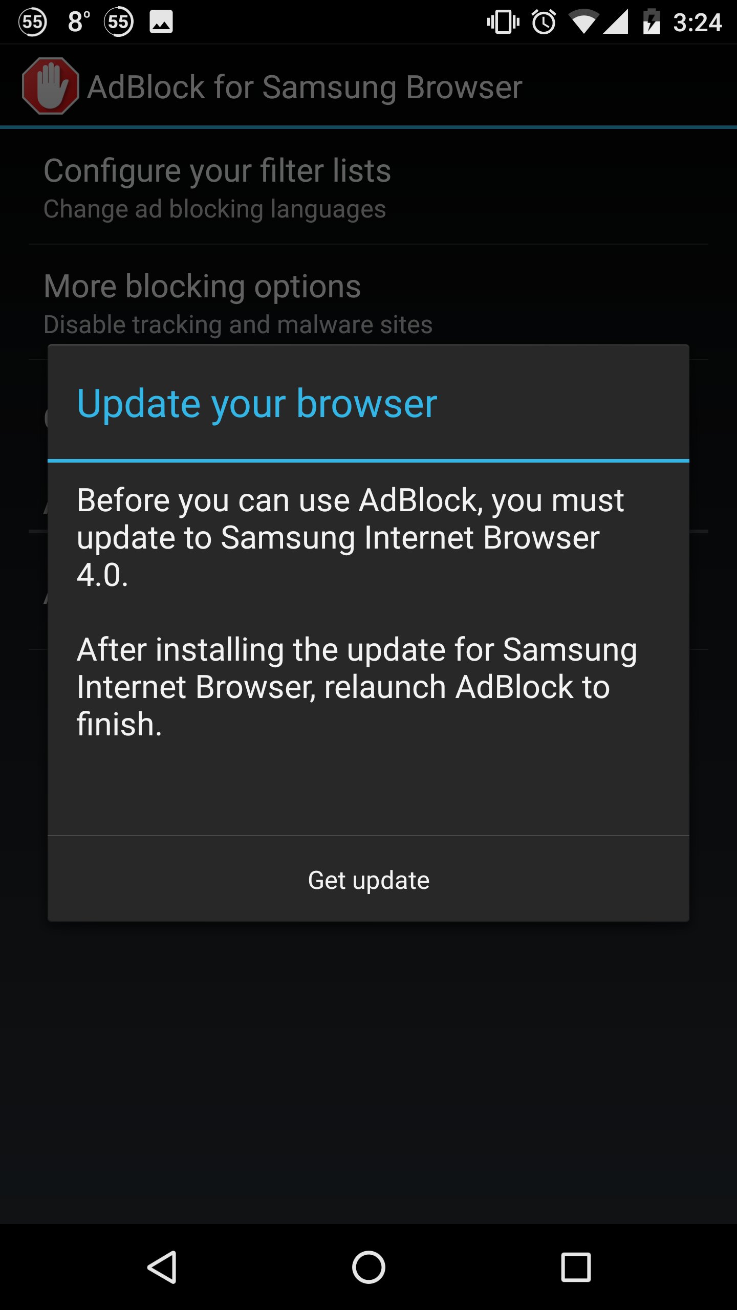 AdBlock for Samsung Internet screenshot #0