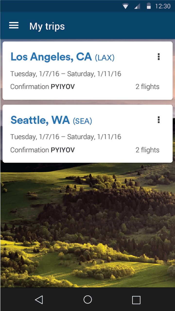 Alaska Airlines screenshot #1
