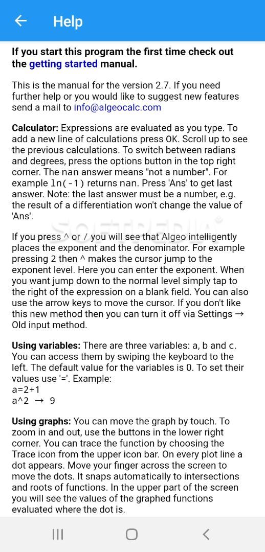 Graphing Calculator - Algeo | Free Plotting screenshot #0