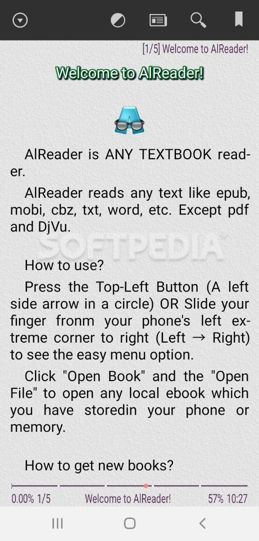 AlReader -any text book reader screenshot #0