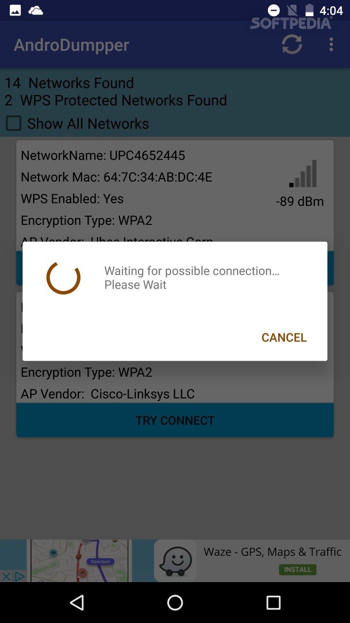 AndroDumpper ( WPS Connect ) screenshot #3
