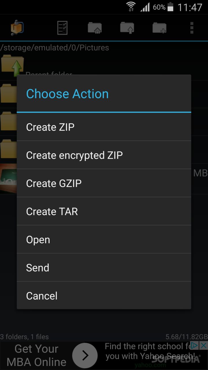 AndroZip File Manager screenshot #1