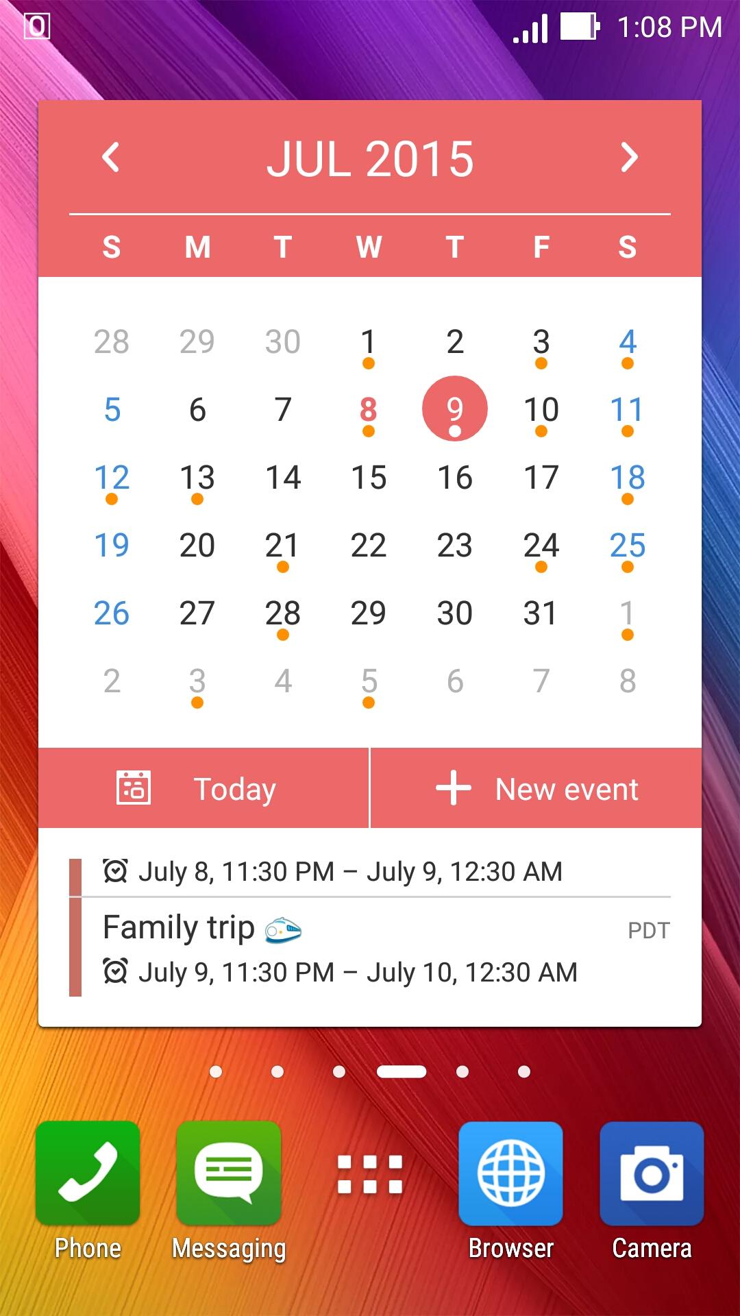 ASUS Calendar screenshot #3