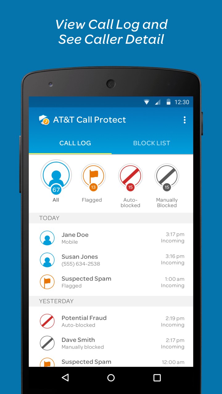 AT&T Call Protect screenshot #2