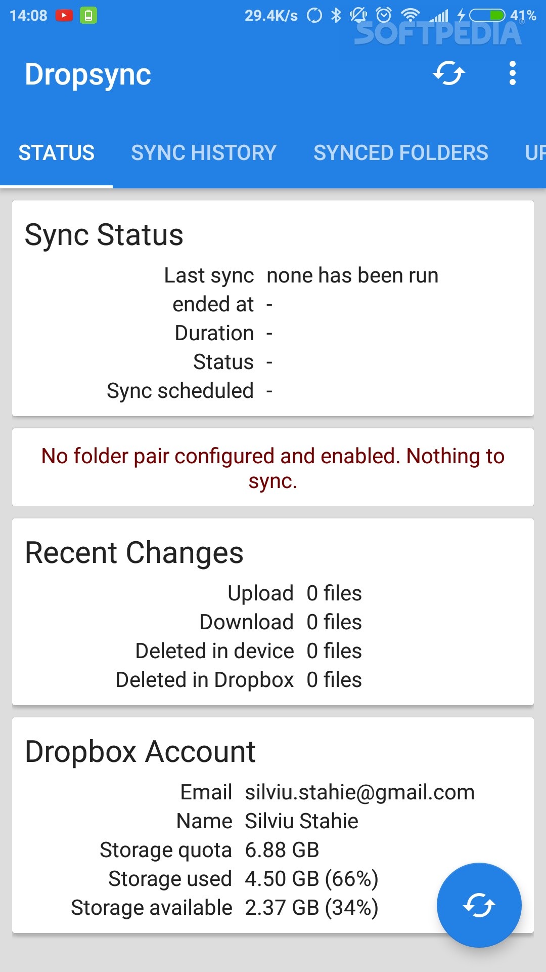 Autosync for Dropbox - Dropsync screenshot #2