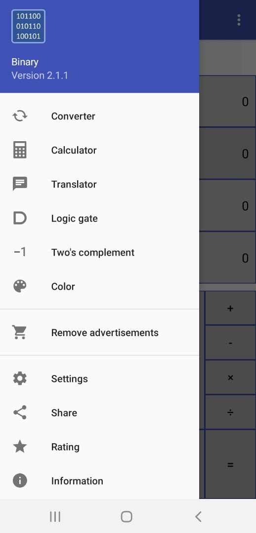 Binary Calculator, Converter & Translator screenshot #2