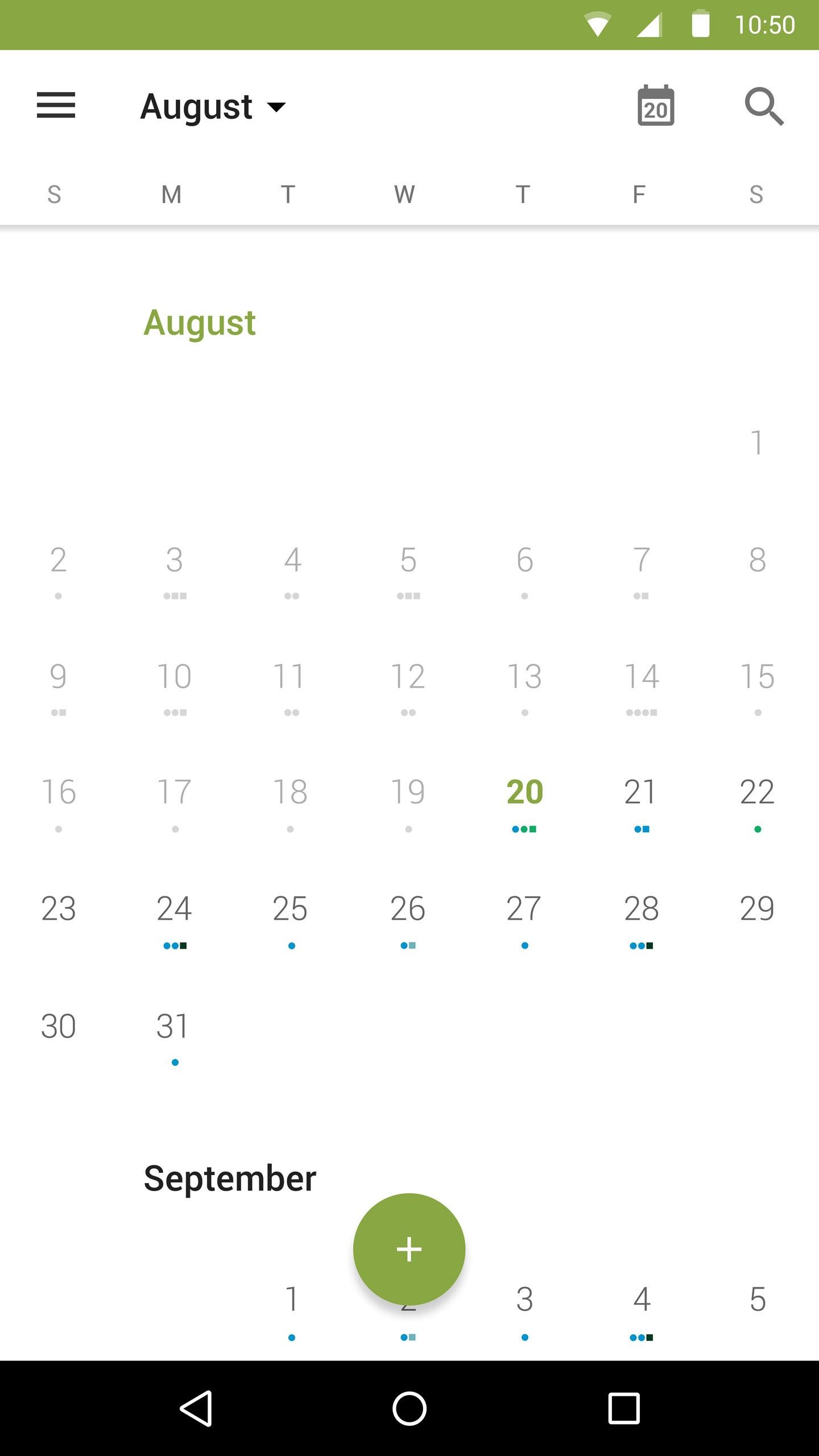 BlackBerry Calendar screenshot #1