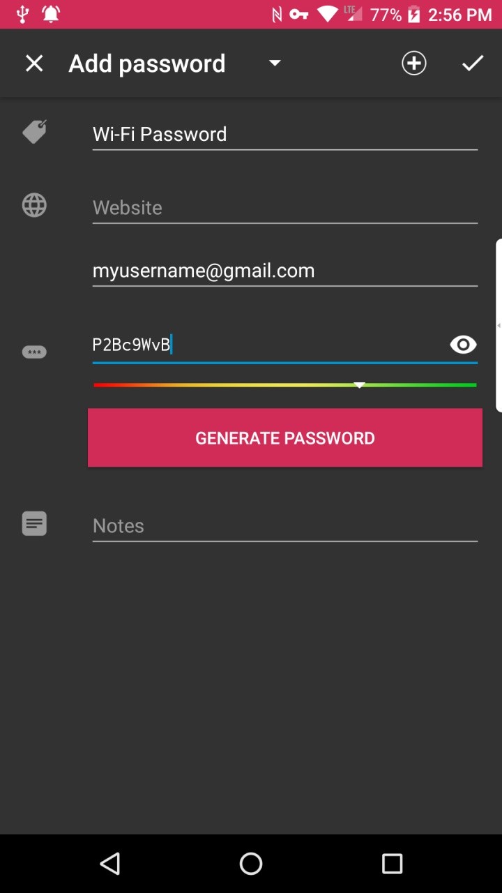 BlackBerry Password Keeper screenshot #3