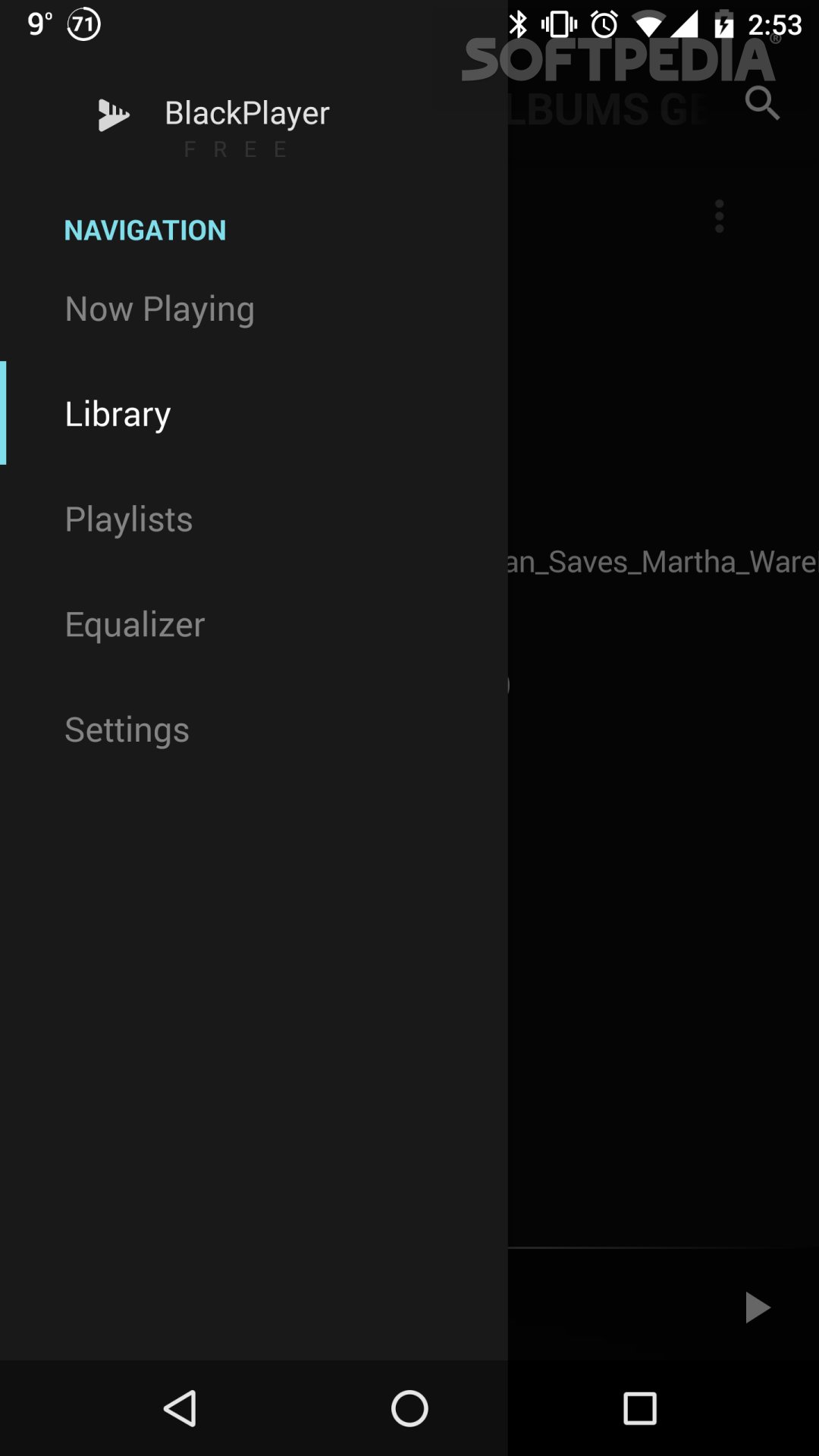 BlackPlayer Music Player screenshot #0