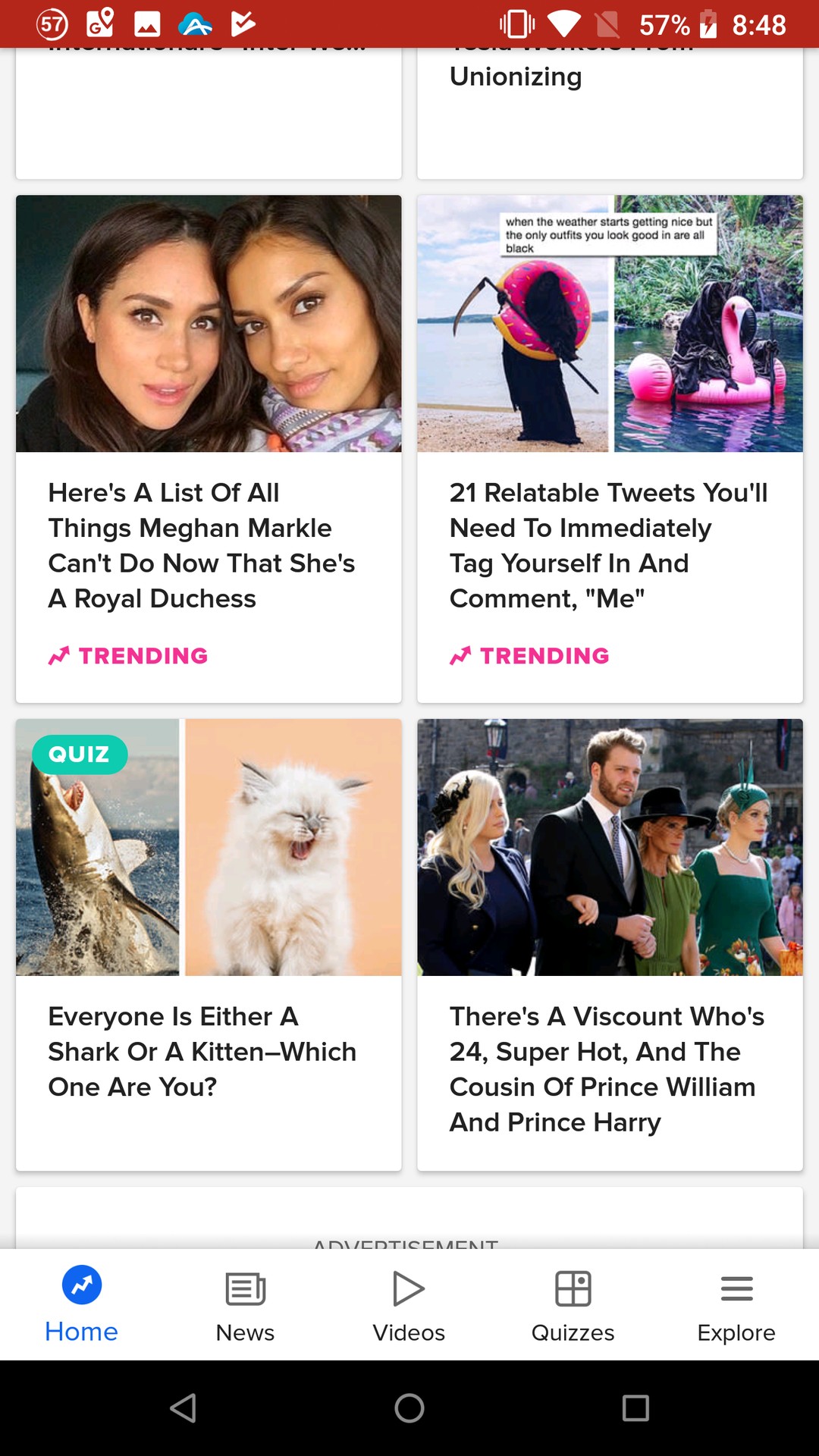 BuzzFeed: News, Tasty, Quizzes screenshot #1