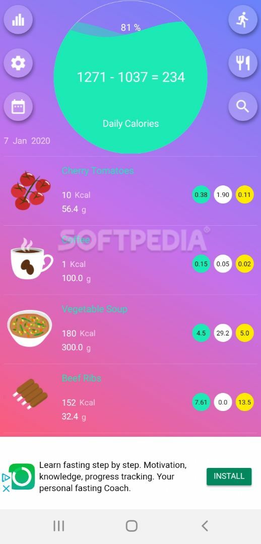 Calorie Counter - EasyFit free screenshot #5