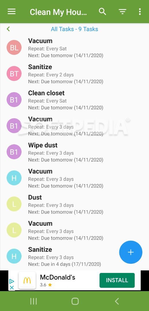 Clean My House – Chore To Do List, Task Scheduler screenshot #4