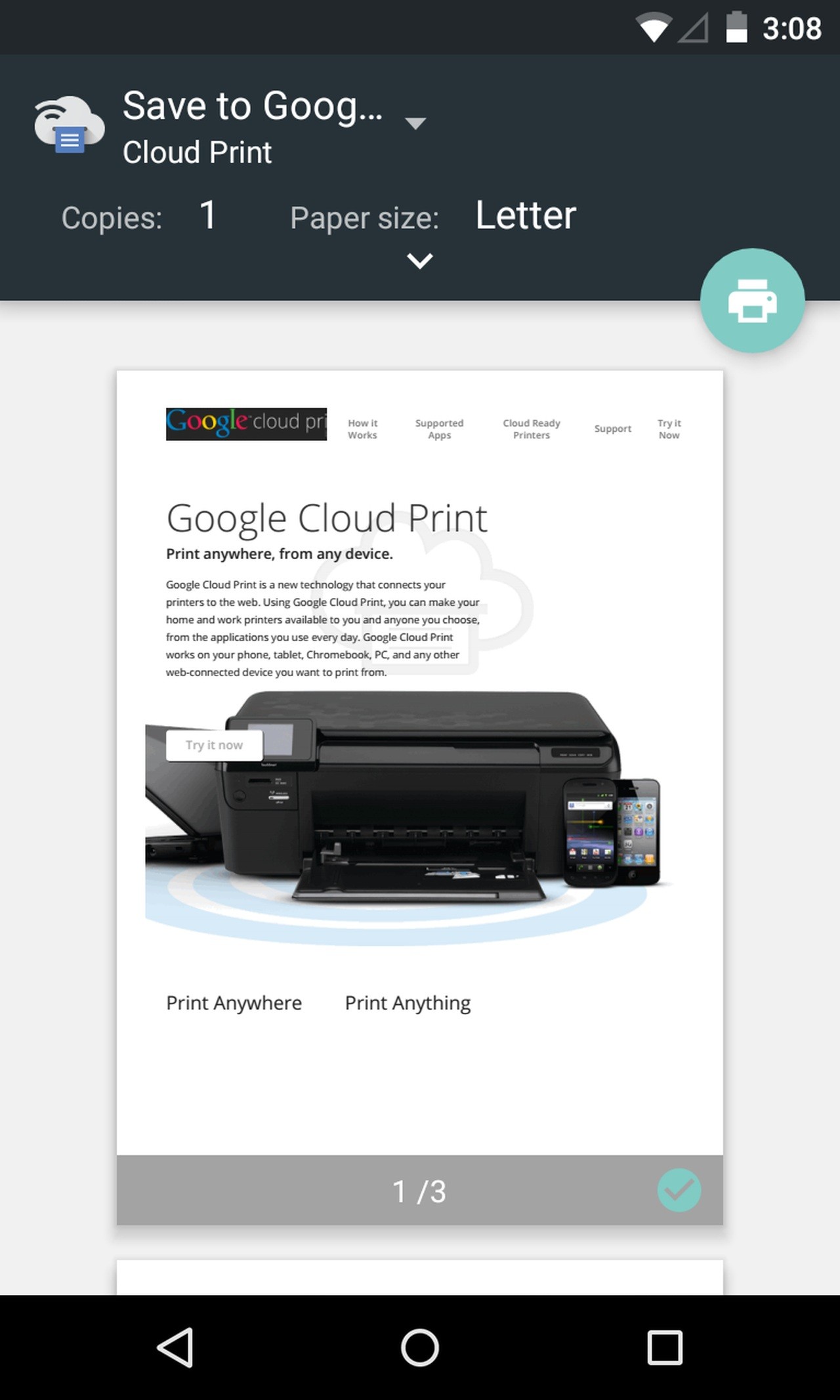 Cloud Print screenshot #1