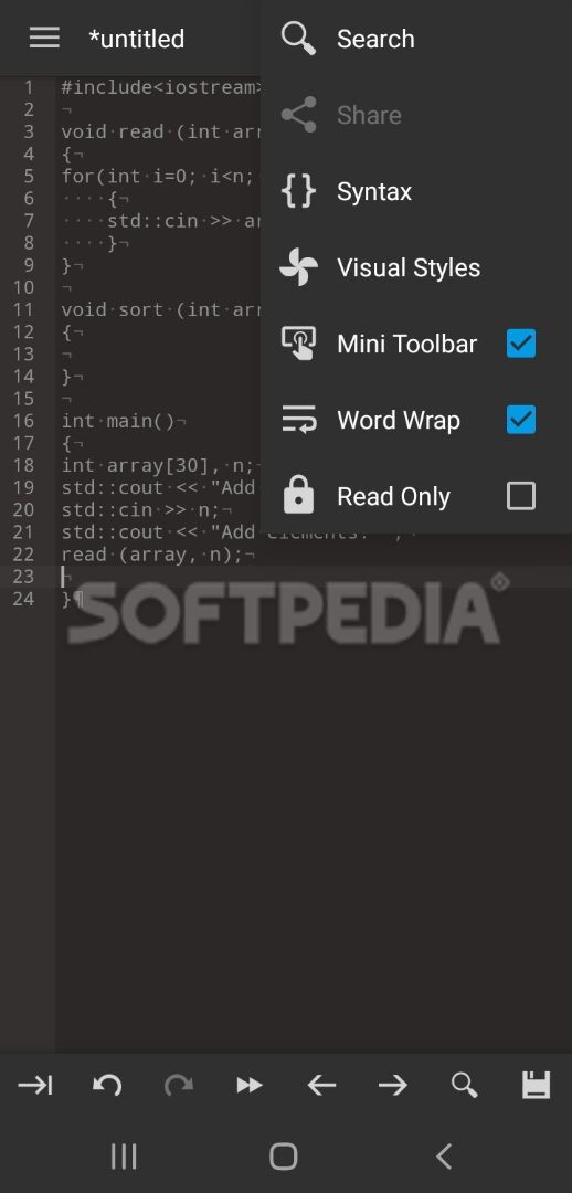 Code Editor screenshot #2