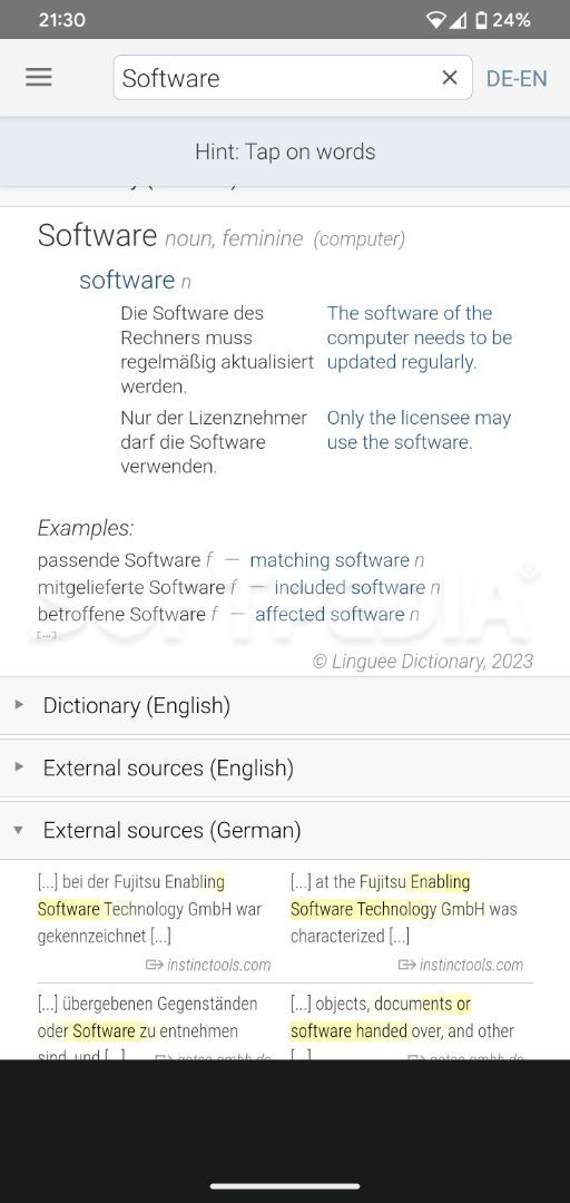 Dictionary Linguee for Android - Free App Download