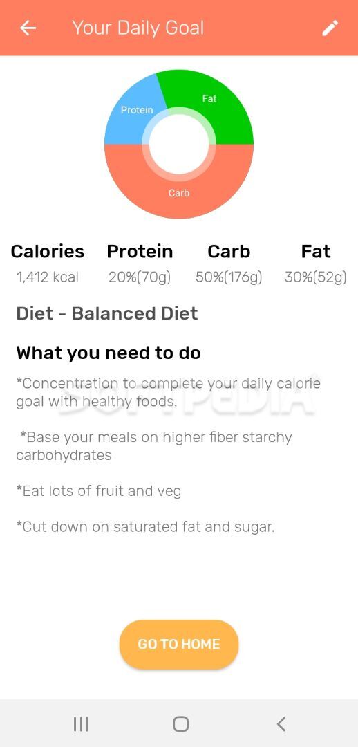 Diety - Diet Plan, Calorie Counter, Weight Loss screenshot #1