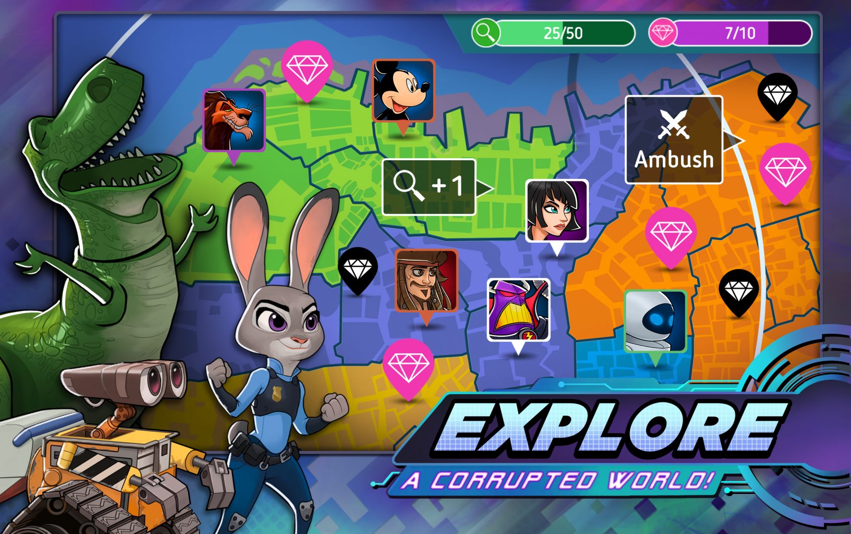 Disney Heroes: Battle Mode screenshot #2