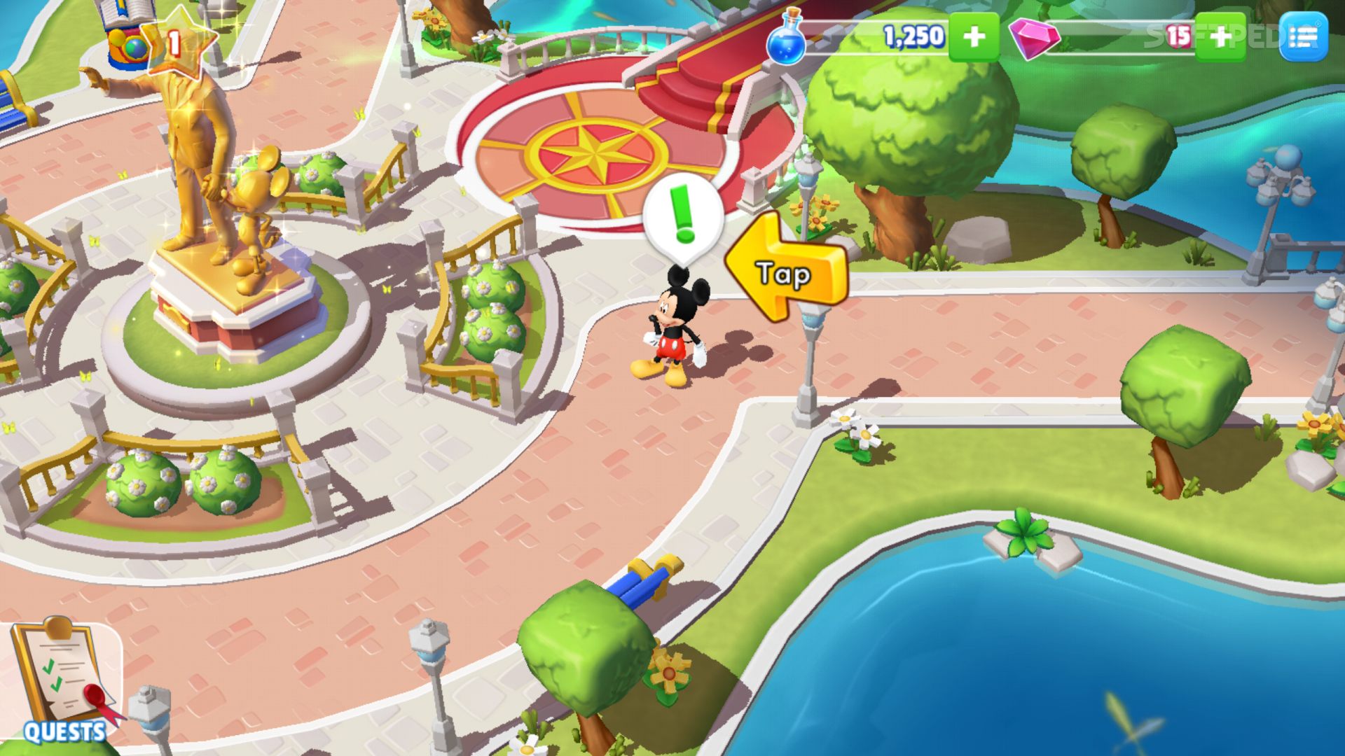 how to zoom out on disney magic kingdoms