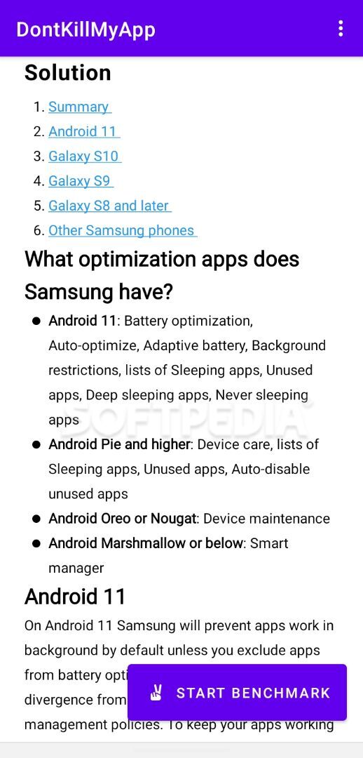 DontKillMyApp ✌️ Make apps work screenshot #0