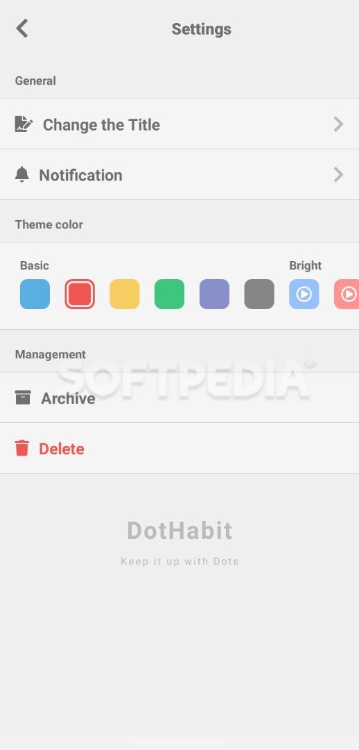 DotHabit - Management of habits, goals, routine screenshot #5