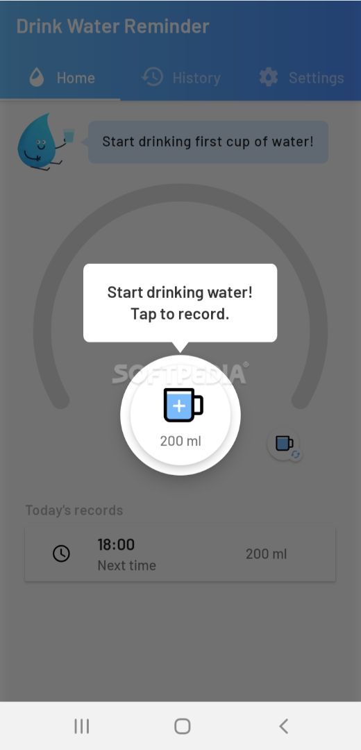 Drink Water Reminder: Water Tracker & Alarm screenshot #0