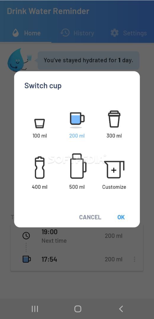 Drink Water Reminder: Water Tracker & Alarm screenshot #1