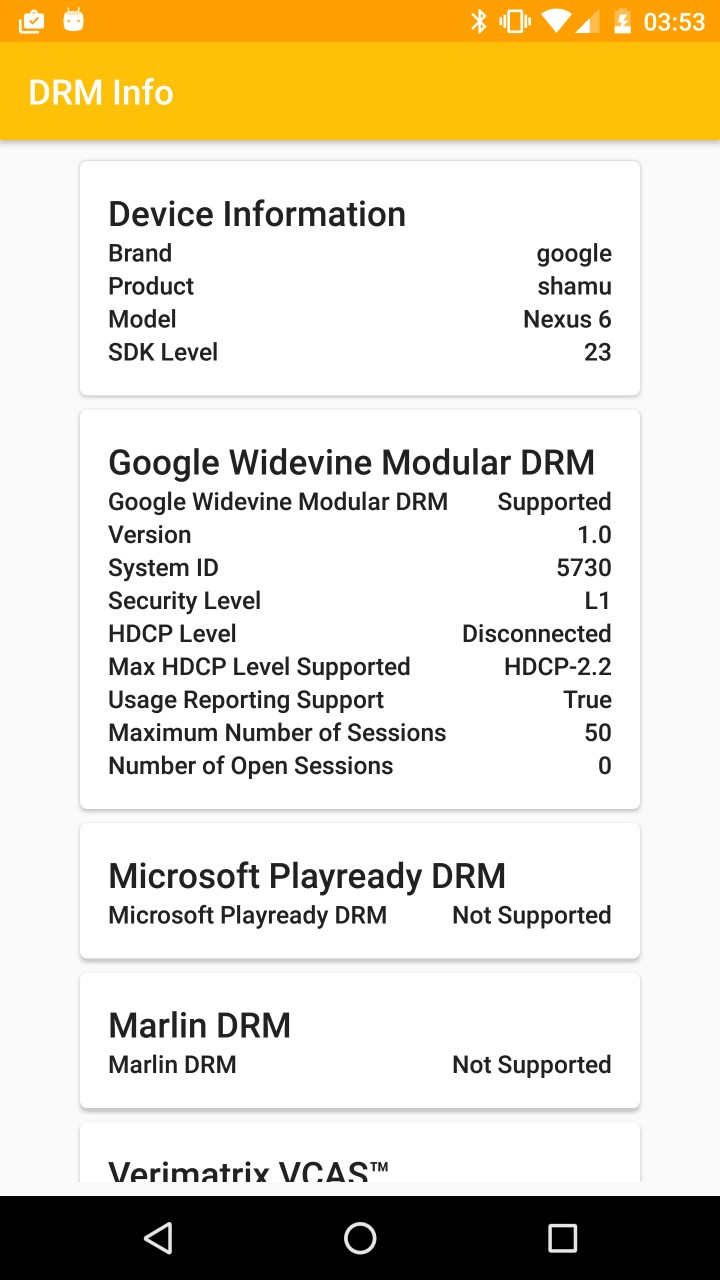 DRM Info screenshot #0