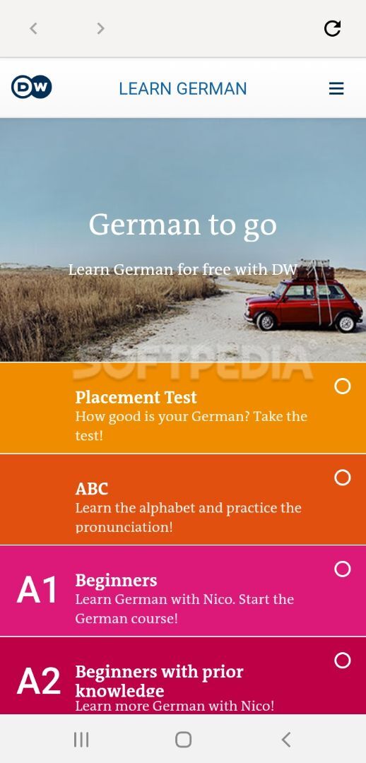 DW Learn German - A1, A2, B1 and placement test screenshot #0