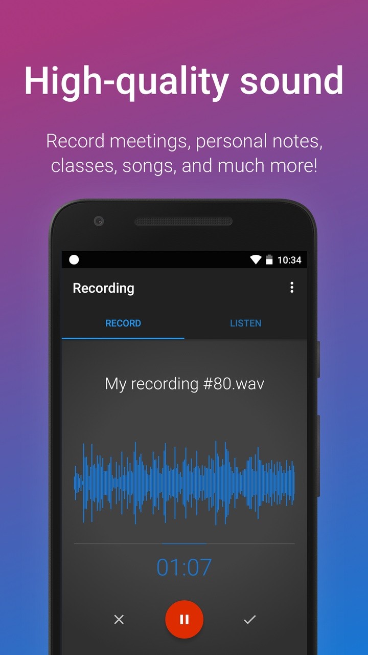 Easy Voice Recorder screenshot #1