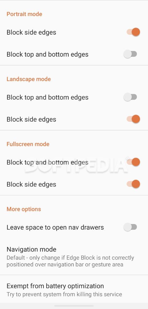 EdgeBlock: Screen edge touch blocker screenshot #2