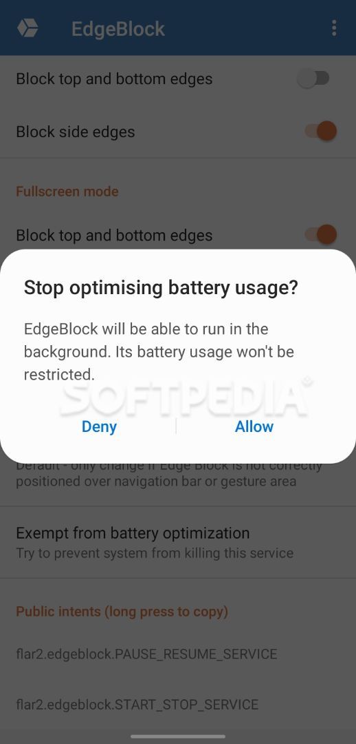EdgeBlock: Screen edge touch blocker screenshot #4