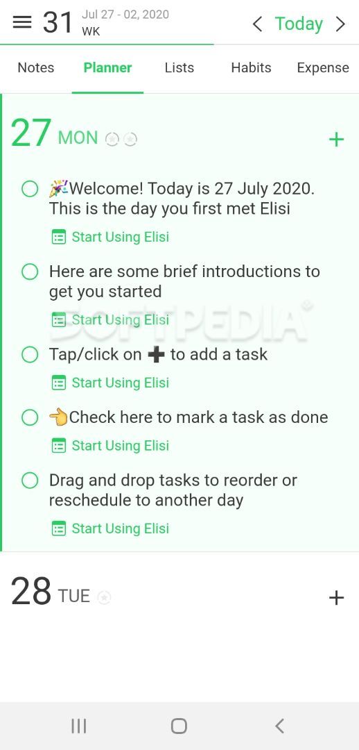 Elisi - Digital Bullet Journal screenshot #0