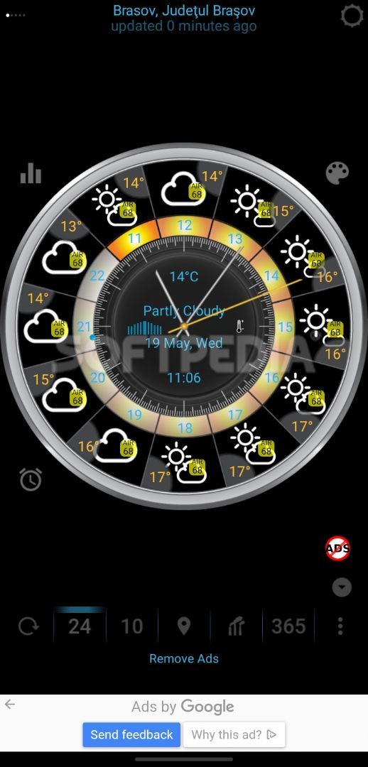 Weather app & widget with barometer: eWeather HDF screenshot #0