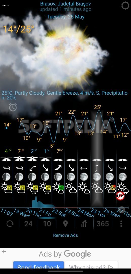 Weather app & widget with barometer: eWeather HDF screenshot #3