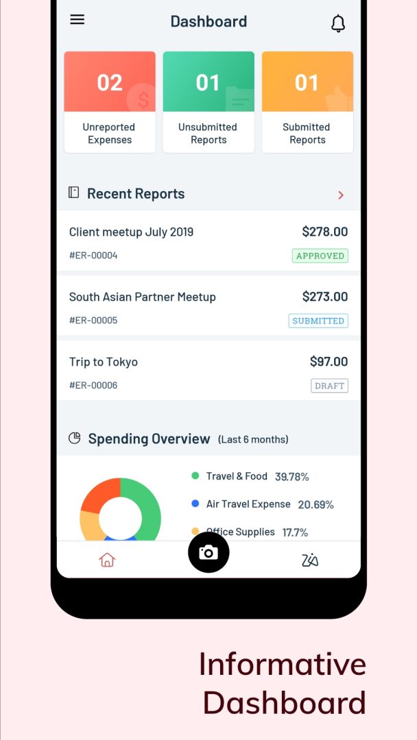 Expense Reporting and Approval - Zoho screenshot #0