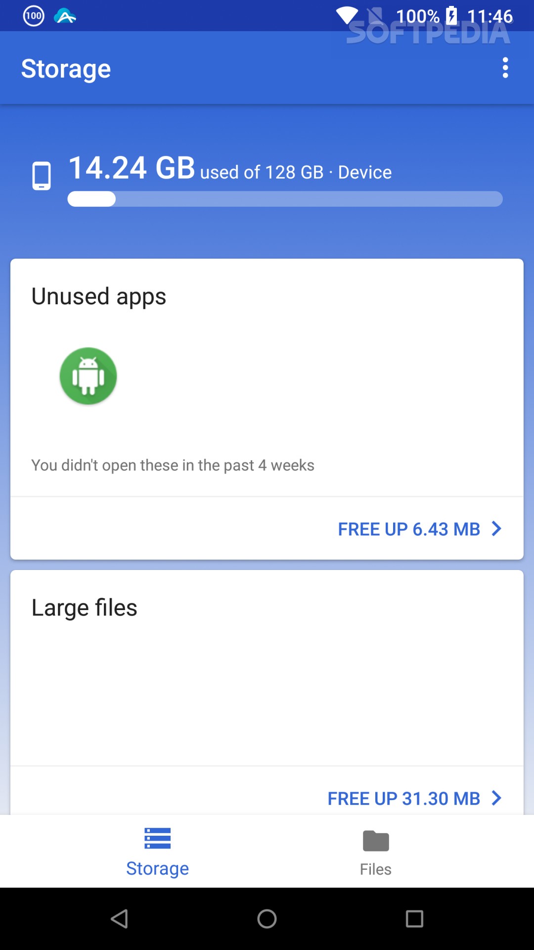 Files by Google: Clean up space on your phone screenshot #0