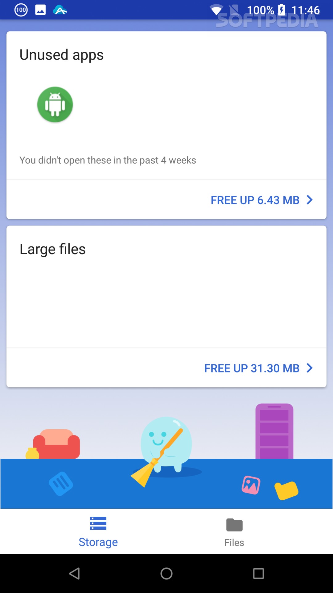 Files by Google: Clean up space on your phone screenshot #1