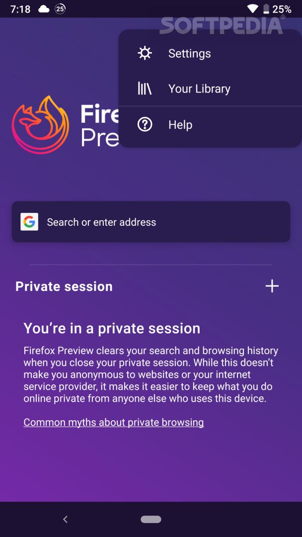Firefox Preview screenshot #3