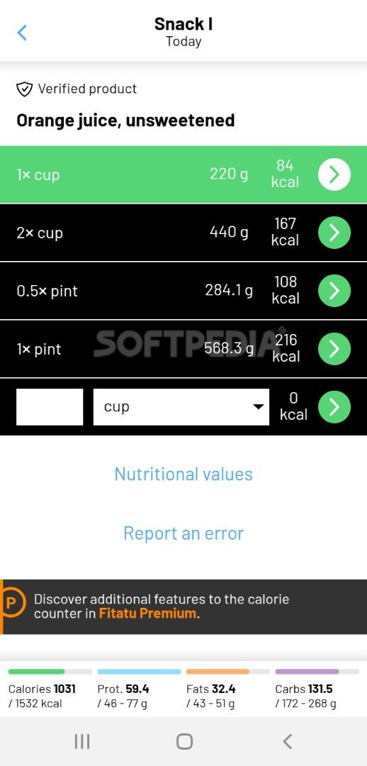 Fitatu Calorie Counter and Diet screenshot #3