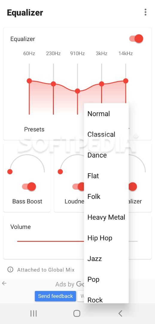 Flat Equalizer - Bass Booster & Volume Booster screenshot #1
