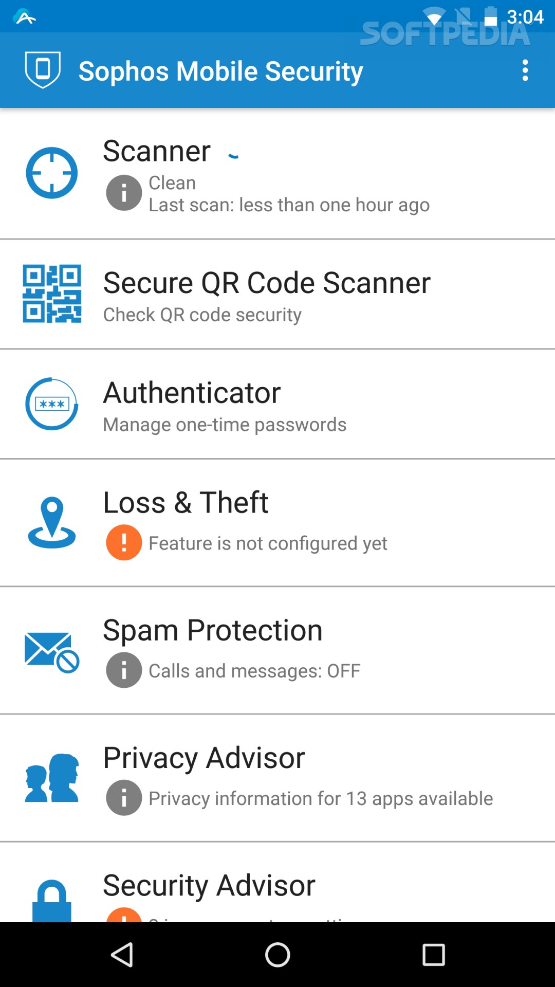 Sophos Mobile Security screenshot #0