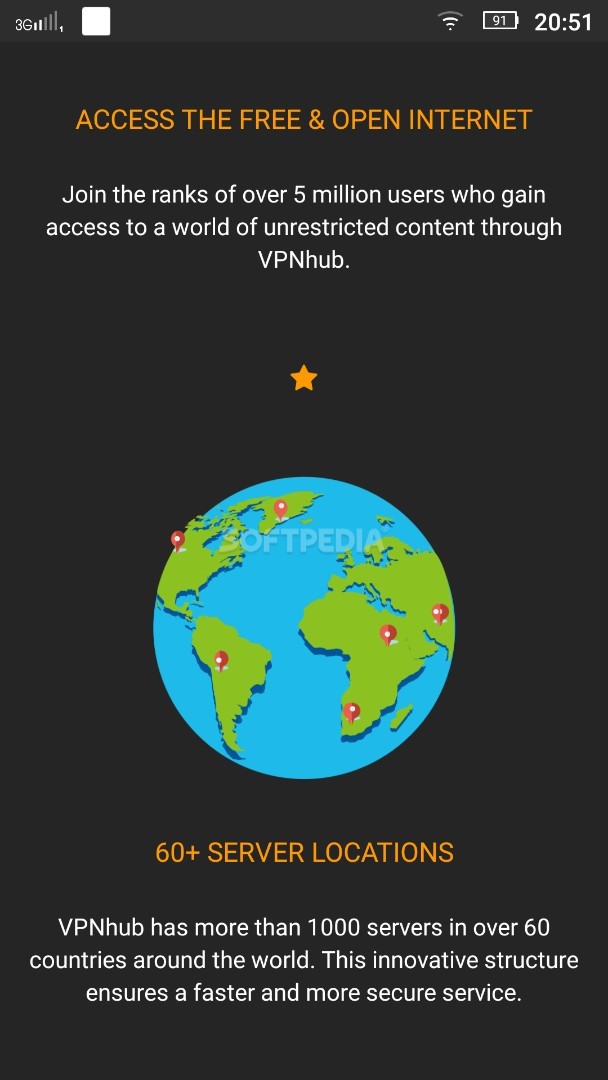 Free VPN - No Logs: VPNhub - Stream, Play, Browse screenshot #0