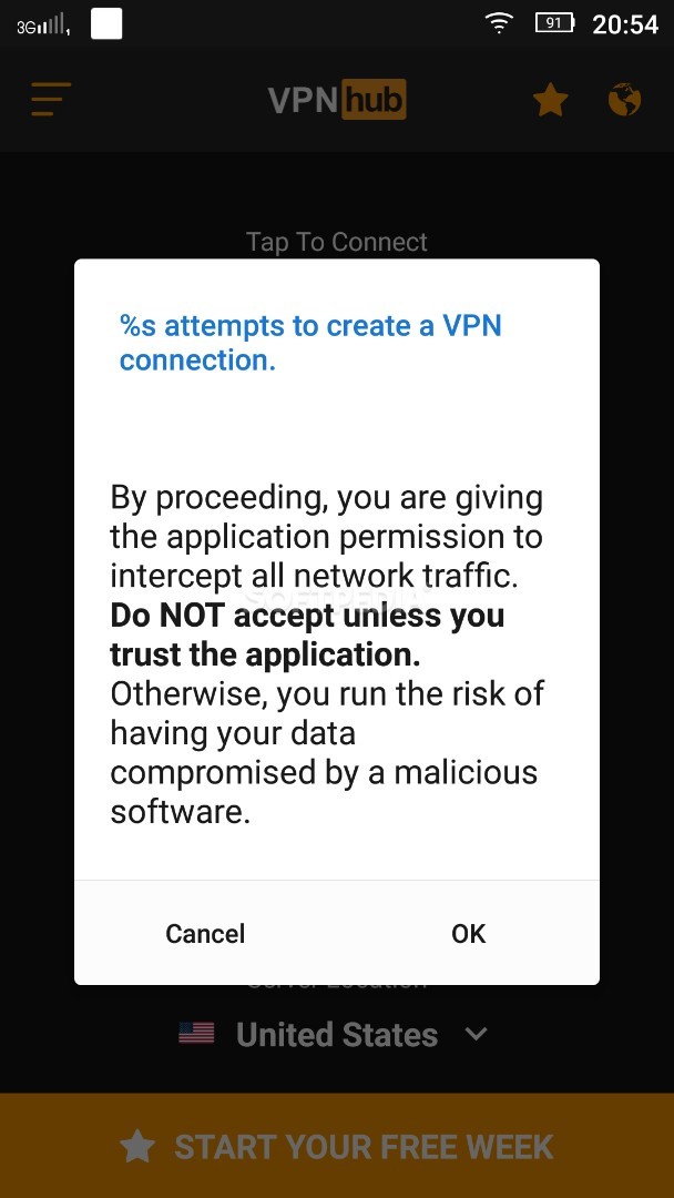 Free VPN - No Logs: VPNhub - Stream, Play, Browse screenshot #3