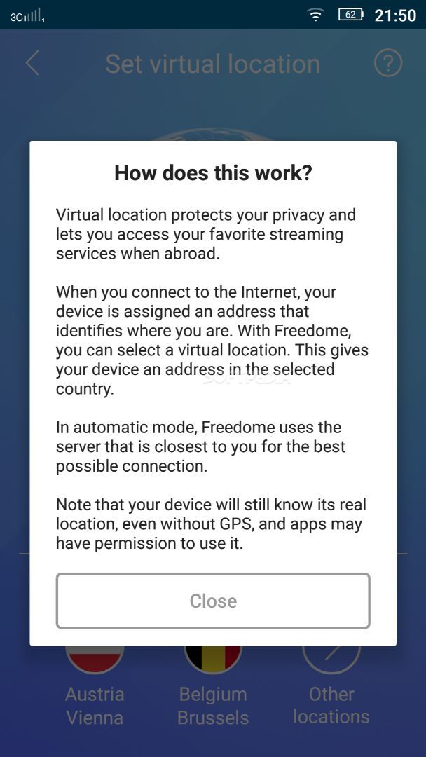 FREEDOME VPN Unlimited anonymous Wifi Security screenshot #4