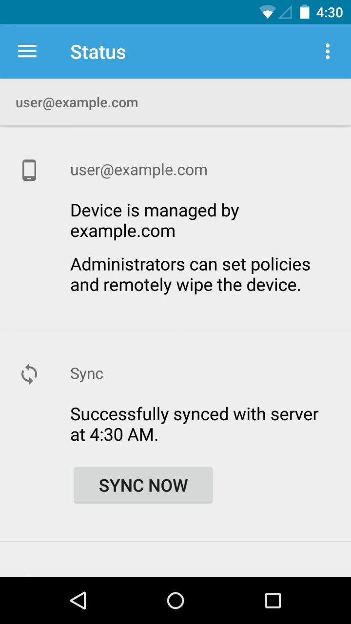 Google Apps Device Policy screenshot #3