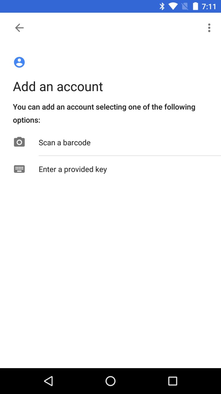 Google Authenticator screenshot #2