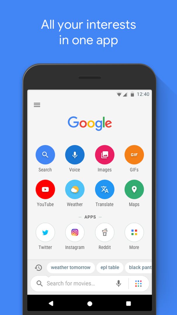 Google Go: A lighter, faster way to search screenshot #2