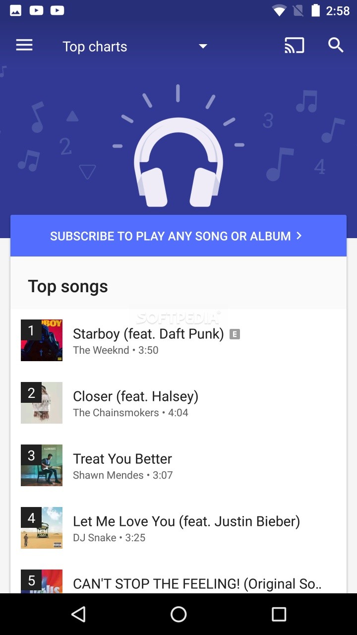 Google Play Music screenshot #1
