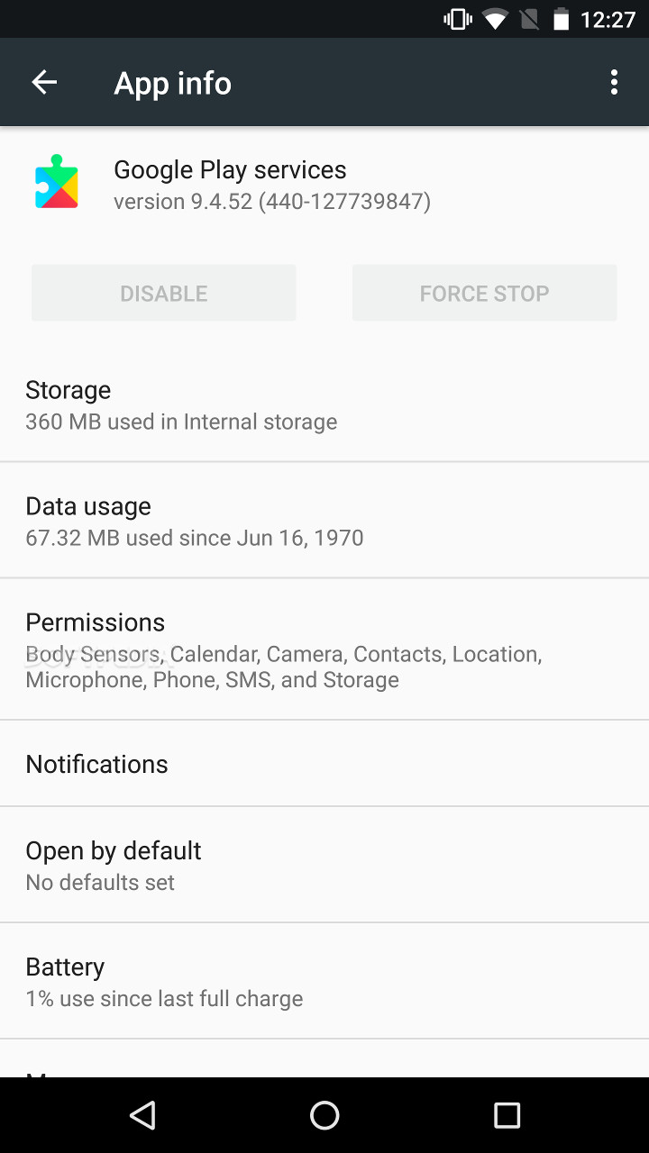 Google Play services screenshot #0